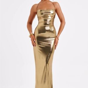Baby boo Talisa Maxi Dress - Gold